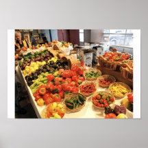 Peppers at Marché du Vieux-Port Quebec City Print