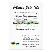 peppers scallions green graphic custom invitations