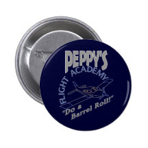 Peppy's Flight Academy Pinback Buttons