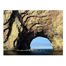 Perce Rock, Gaspe, Quebec, Canada rock formation Post Card
