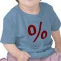 Percent t-shirts