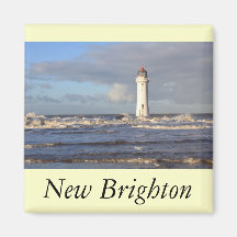 Perch Rock Lighthouse, New Brighton Fridge Magnets