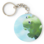 Perched Rubber Frog Key Chain