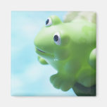 Perched Rubber Frog Refrigerator Magnets