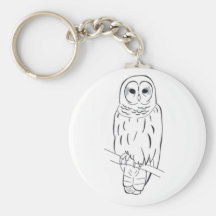 Perching Owl keychain