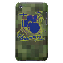 percussion blue drums Case-Mate iPod touch case