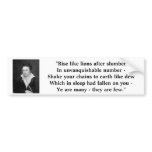 Percy Shelley "The Mask of Anarchy" bumper stickers