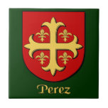 Perez Family Shield Decorative Tile