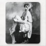 Perfect Girl Vintage Glamour Photo 1909 Mousepads