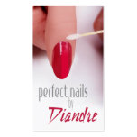 Perfect Nails Manicure Business Card business cards