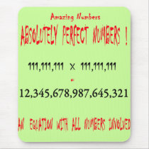 Perfect Numbers Mouse Pad