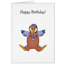 Perfectly Penguin · Boy Brown Card