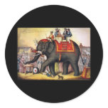 Performing elephant stickers
