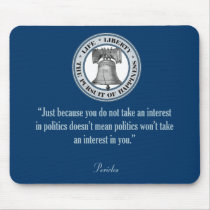 Pericles Quote Mouse Pads