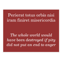 Perierat totus orbis nisi postcards