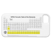 Periodic Table of the Elements iPhone 5 case