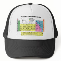 Periodic Table of the Elements Trucker Cap Trucker Hat