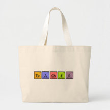 Periodic Table Teacher Appreciation Canvas Bag