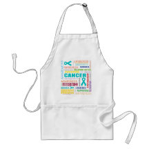 Peritoneal Cancer Awareness Collage Apron