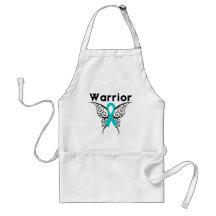 Peritoneal Cancer Warrior Tribal Butterfly Aprons