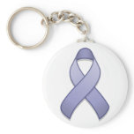 Periwinkle Awareness Ribbon Keychain