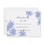 Periwinkle Blue Daisies Wedding Response Card Custom Announcements
