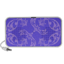Periwinkle Doodle Notebook Speakers