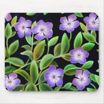 Periwinkle Flowers Mousepad