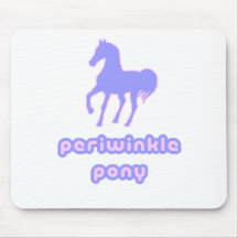 periwinkle pony mouse pads