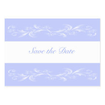 Periwinkle Sweet Floral Save The Date Cards Business Card Templates