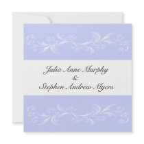 Periwinkle Sweet Floral Wedding Invitations