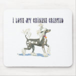 Perky Hairless Chinese Crested Gift Items mousepads