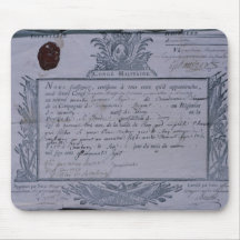 Permit for the Battle of Rossbach, 1757 Mouse Pad