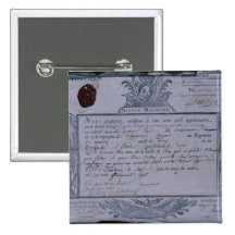 Permit for the Battle of Rossbach, 1757 Pins