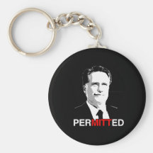 PERMITTED TO VOTE ROMNEY.png Key Chain