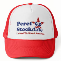 Perot Stockdale 92 Vintage Politics Distressed Trucker Hat