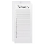 Perpetual Calendar February Scripture rack cards