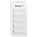 Perpetual Calendar January rack cards