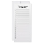 Perpetual Calendar January Scripture rack cards