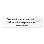 Perpetual Debt bumper stickers