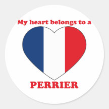 Perrier Round Sticker