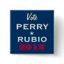 PERRY / RUBIO 2012 Campaign Button (Square)