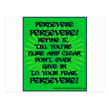 Persevere! Postcard