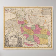 Persia Homann Johann Baptist 1720 Reproduction Poster