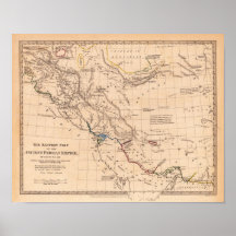 Persia S. D. U. K.  London 1831 Reproduction Map Print