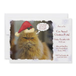 Persian Cat Christmas Invitations