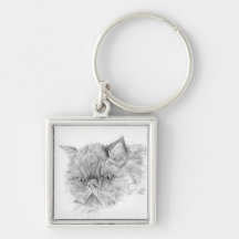 persian cat keychains