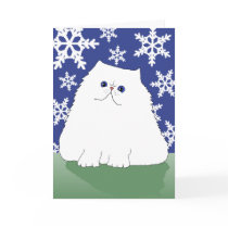 Persian Christmas Cat Card