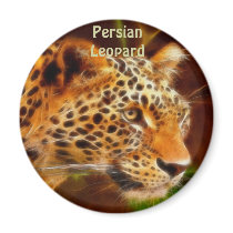 Persian Leopard Gift Series Fridge Magnet