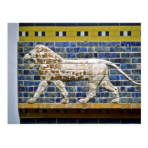 Persian Lion - Glazed Brick, Istanbul Postcard